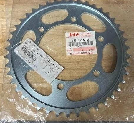 Genuine Suzuki Rear Sprocket 43T 525 GSXR600 11-17, GSXS750 2021