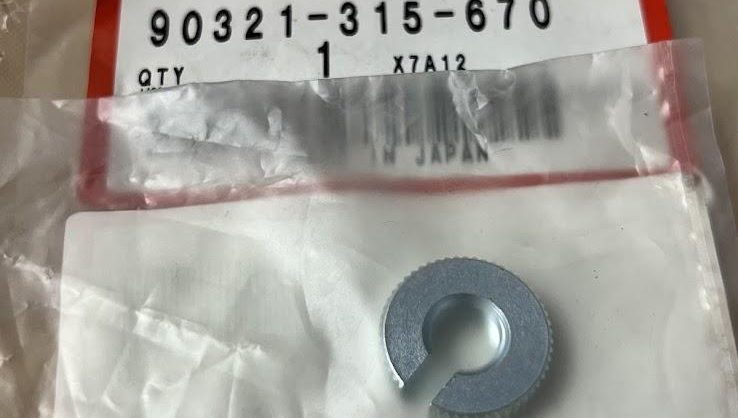 Genuine Honda Cable Tensioner Split Nut