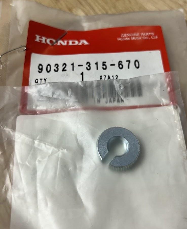 Genuine Honda Cable Tensioner Split Nut