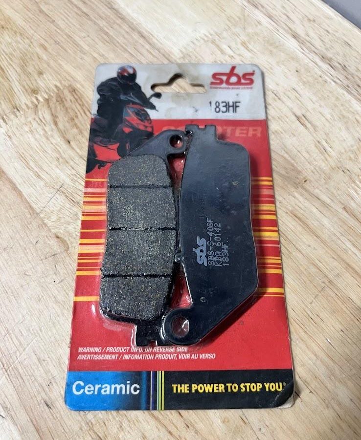 SBS 183 HF Street Ceramic Brake Pads AN 650 ADV 350 SH 125 J125 J300 C650