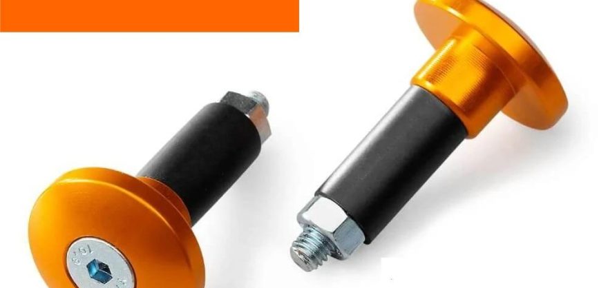 Cheapest Online KTM CNC Orange Aluminium Handlebar End Weights